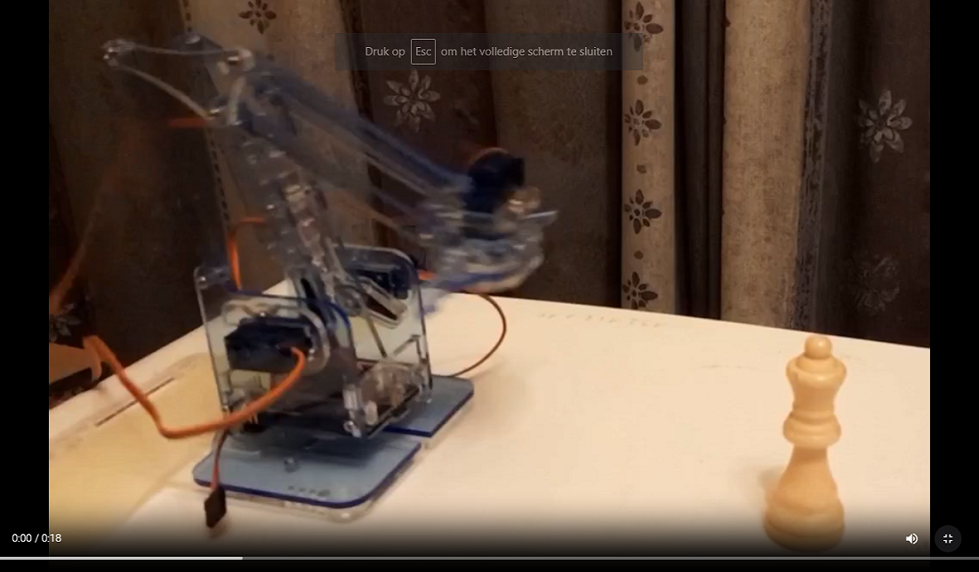 assembled robotic arm