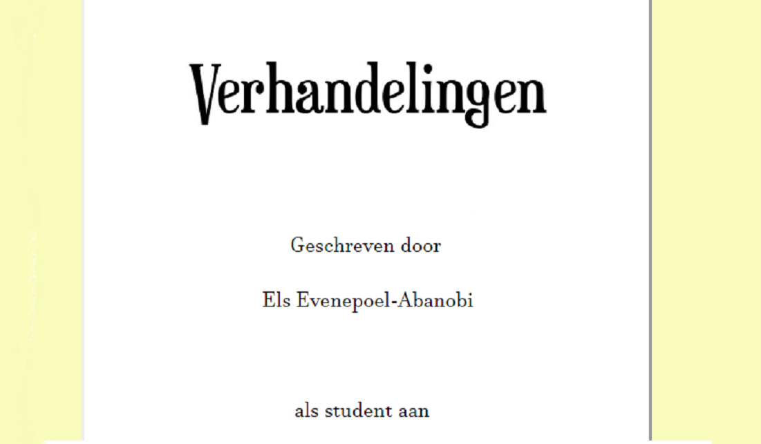 Mijn Schoolverhandelingen